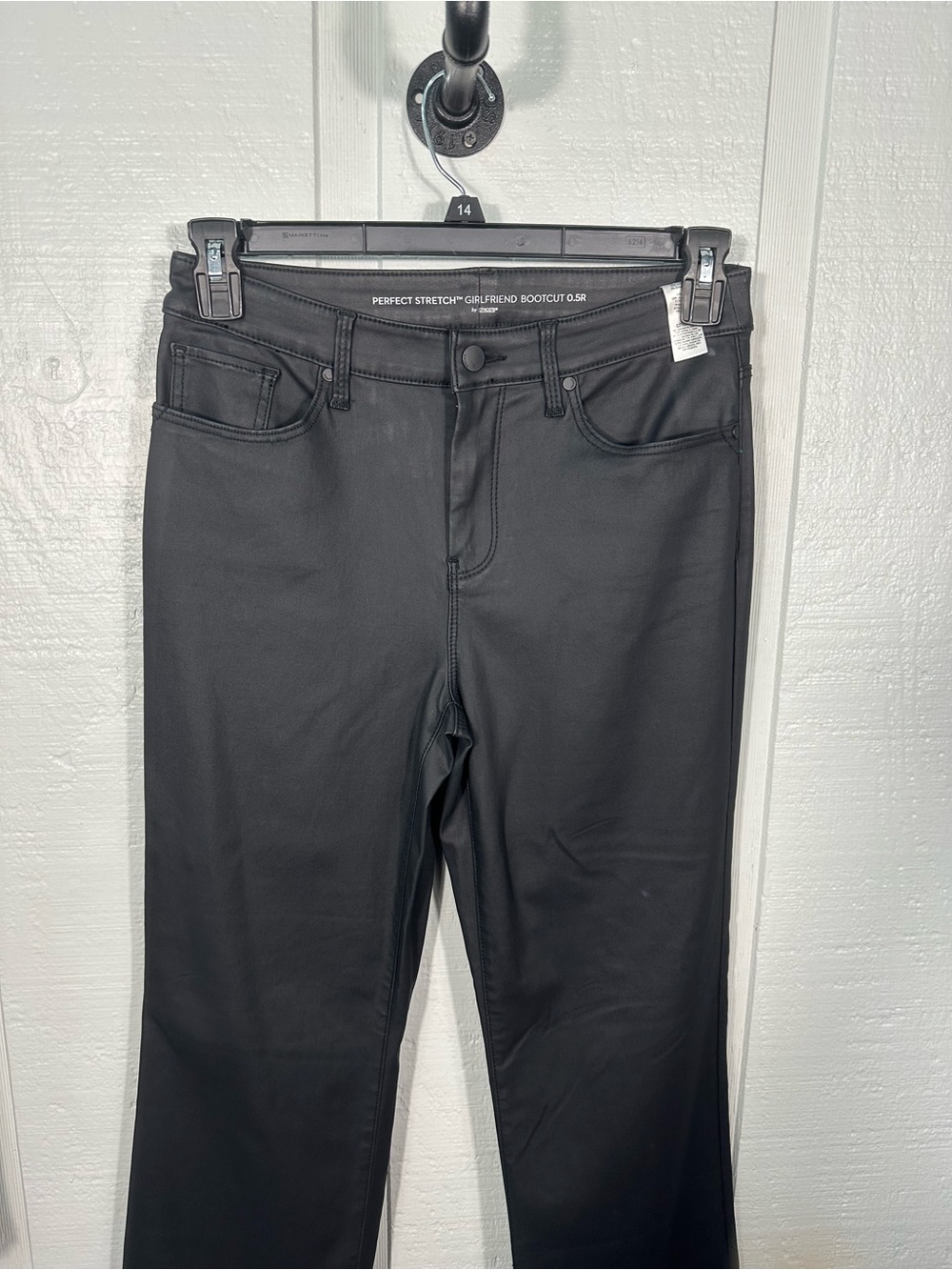 Chicos Black Perfect Stretch Girlfriend Bootcut Pants Size .05/XS EUC - Picture 4 of 8